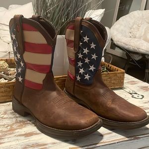 Durango Rebel 🇺🇸 Patriotic Pull on Western American Flag Cowboy Boots Si…